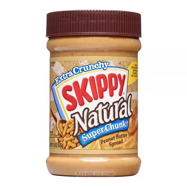 کره بادام زمینی اسکیپی نچرال سوپر چانکی – Skippy