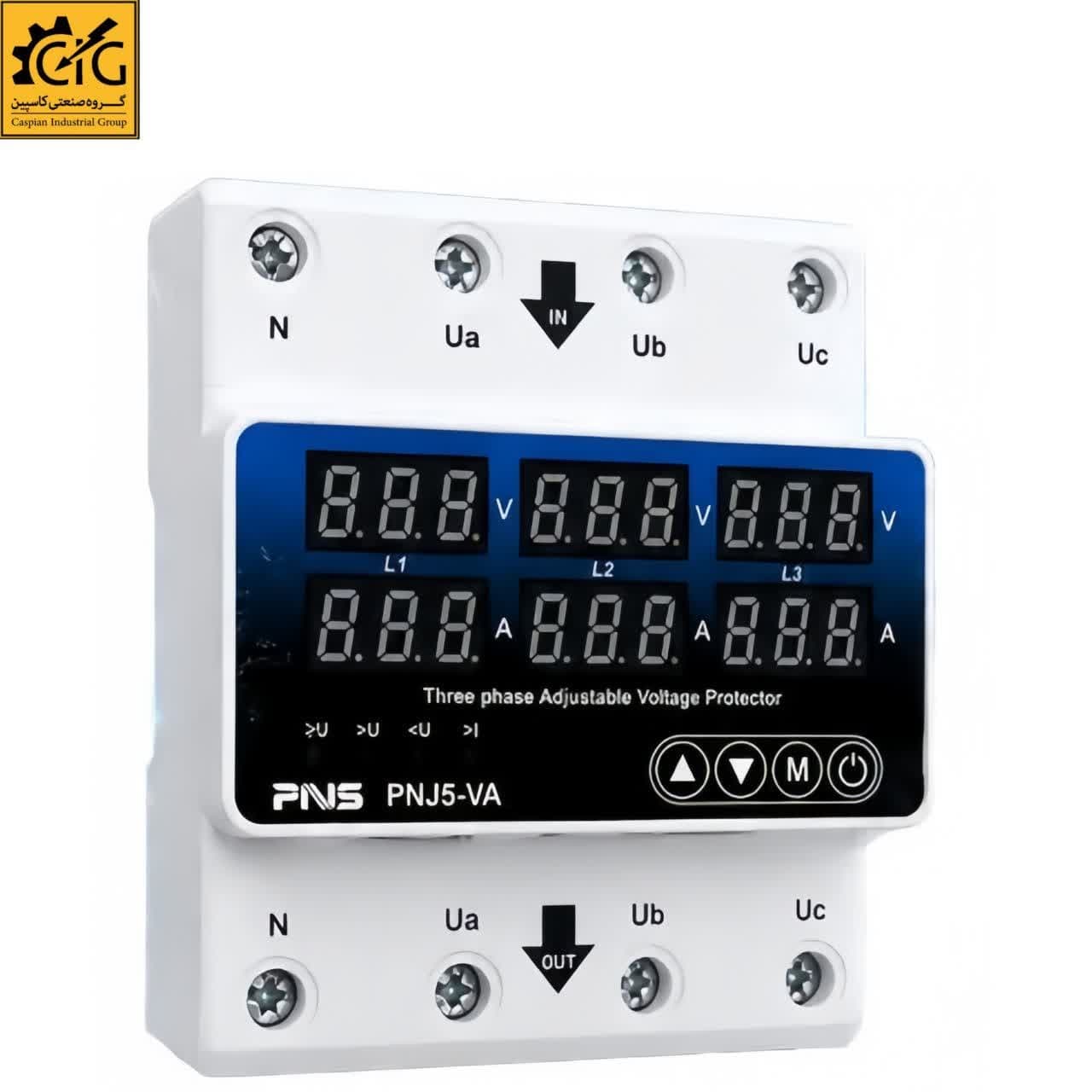 محافظ ولتاژ و جریان سه فاز 80 آمپر PNS مدل (PNJ5-VA)