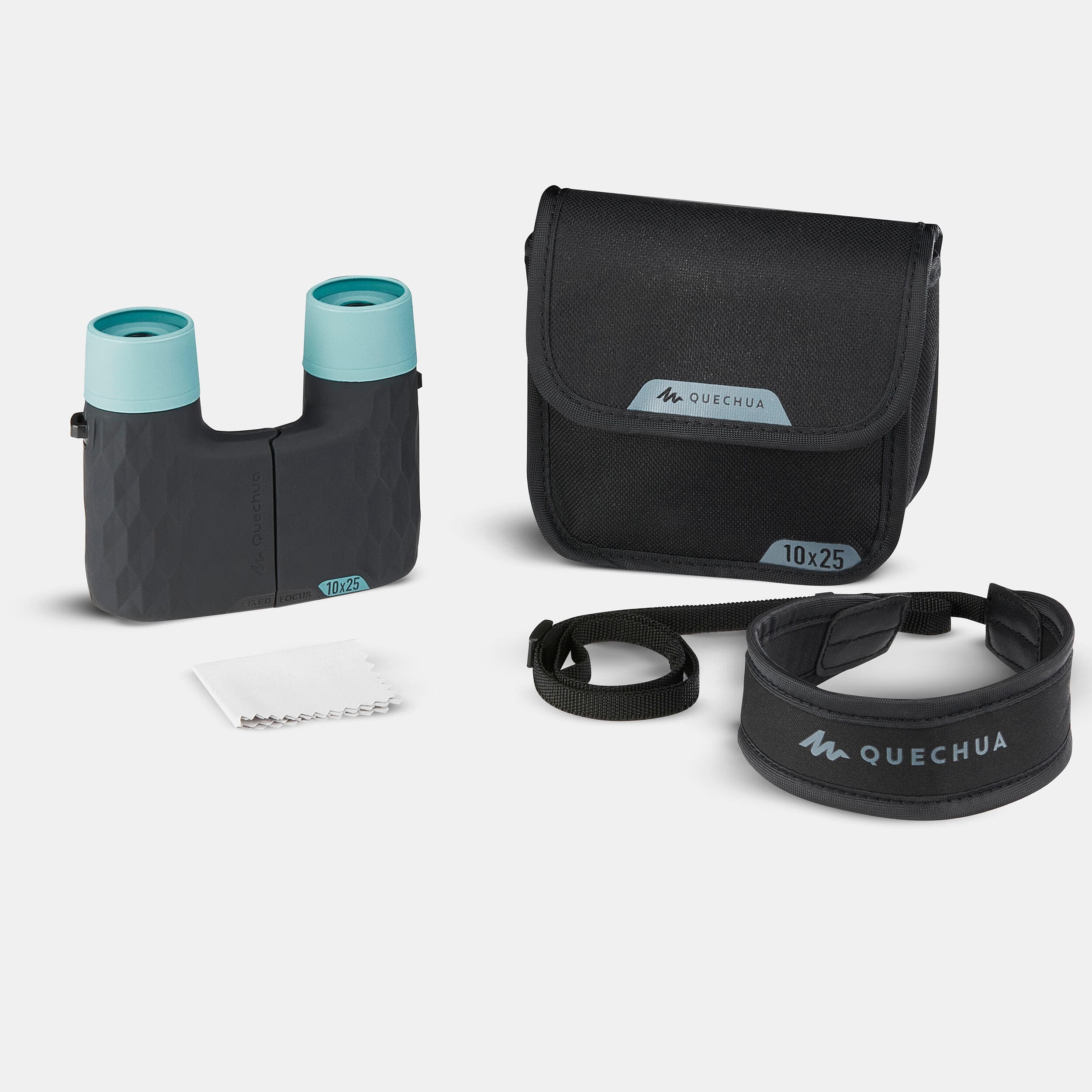 دوربین دو چشمی کچوا Quechua Adult Outdoor Binoculars – X10 – Blue / Gray – MH B140 — تصویر ۲