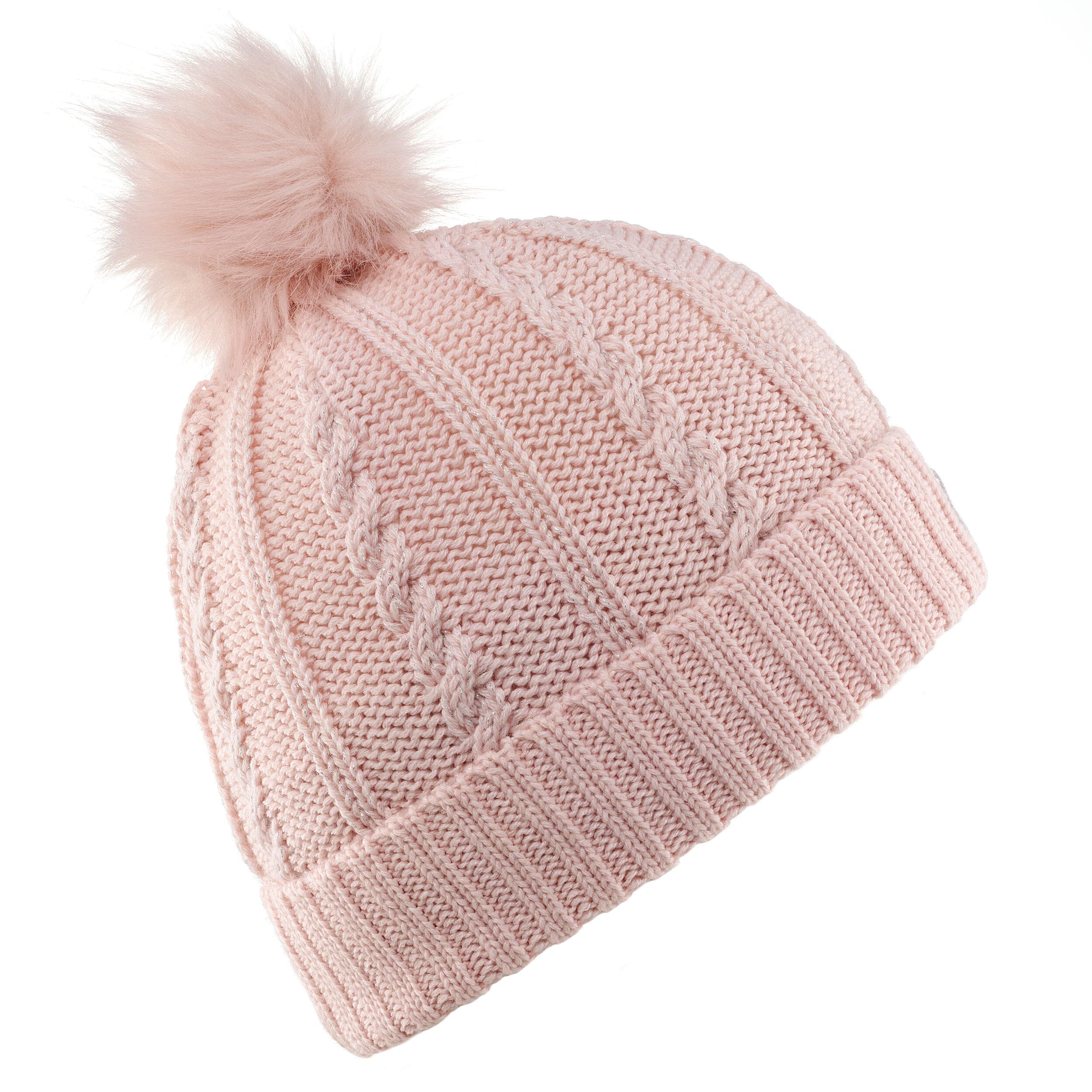 کلاه اسکی زنانه ودزی دکتلون Wedze Women’s Ski Cap – Pink – TORSADES — تصویر ۳