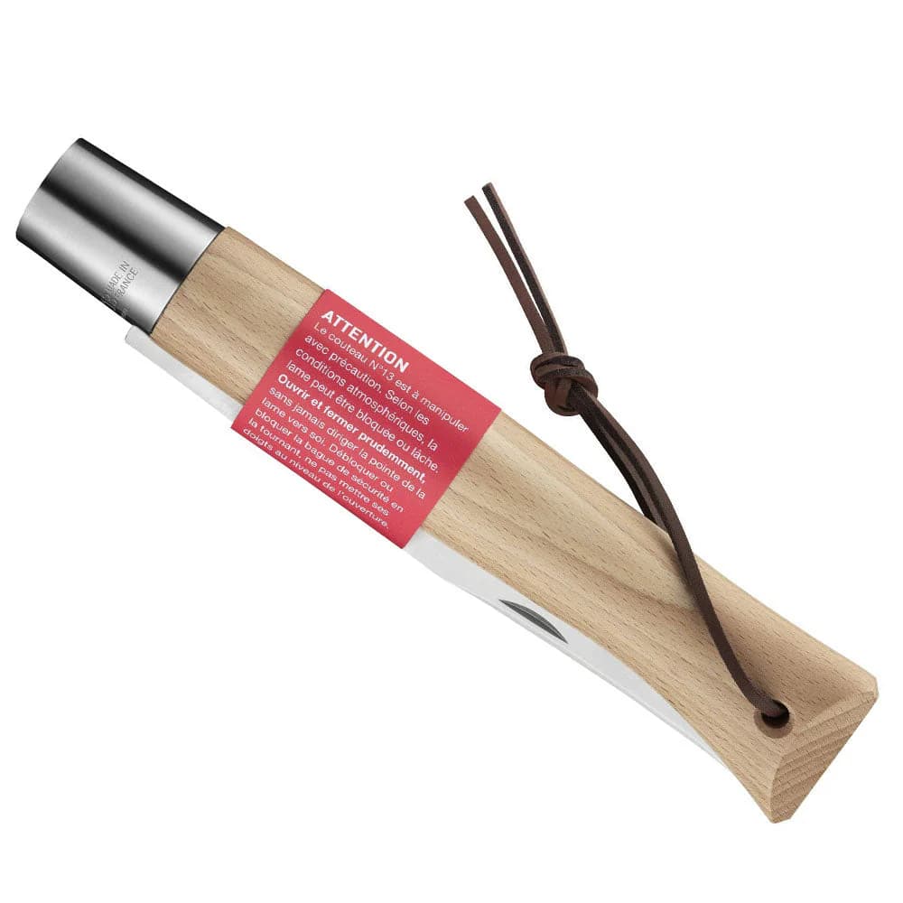 چاقو اپینل غول پیکر شماره 13 استنلس – چوب راش Opinel No.13 Stainless Steel Folding Giant Knife | Beech wood — تصویر ۴