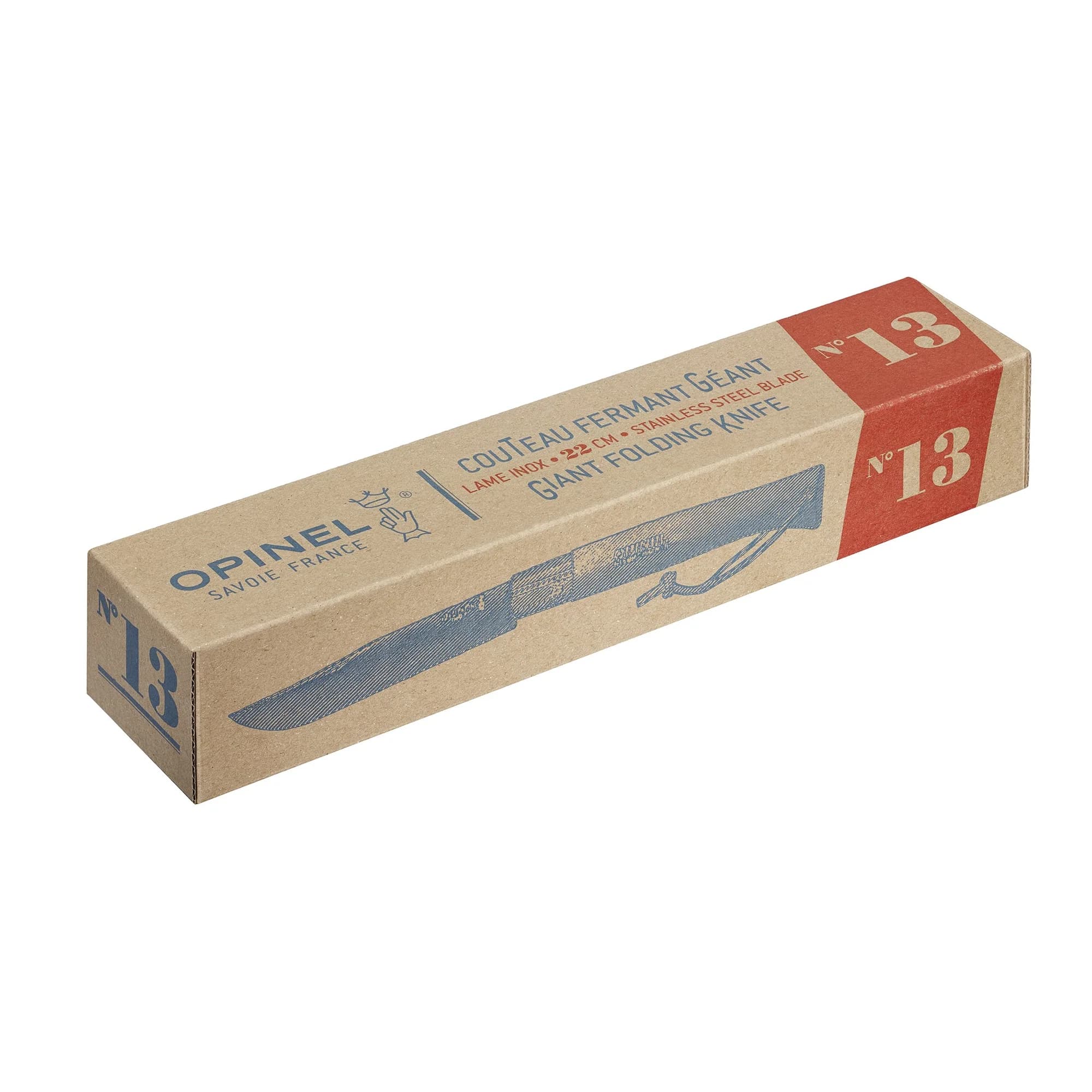 چاقو اپینل غول پیکر شماره 13 استنلس – چوب راش Opinel No.13 Stainless Steel Folding Giant Knife | Beech wood — تصویر ۵