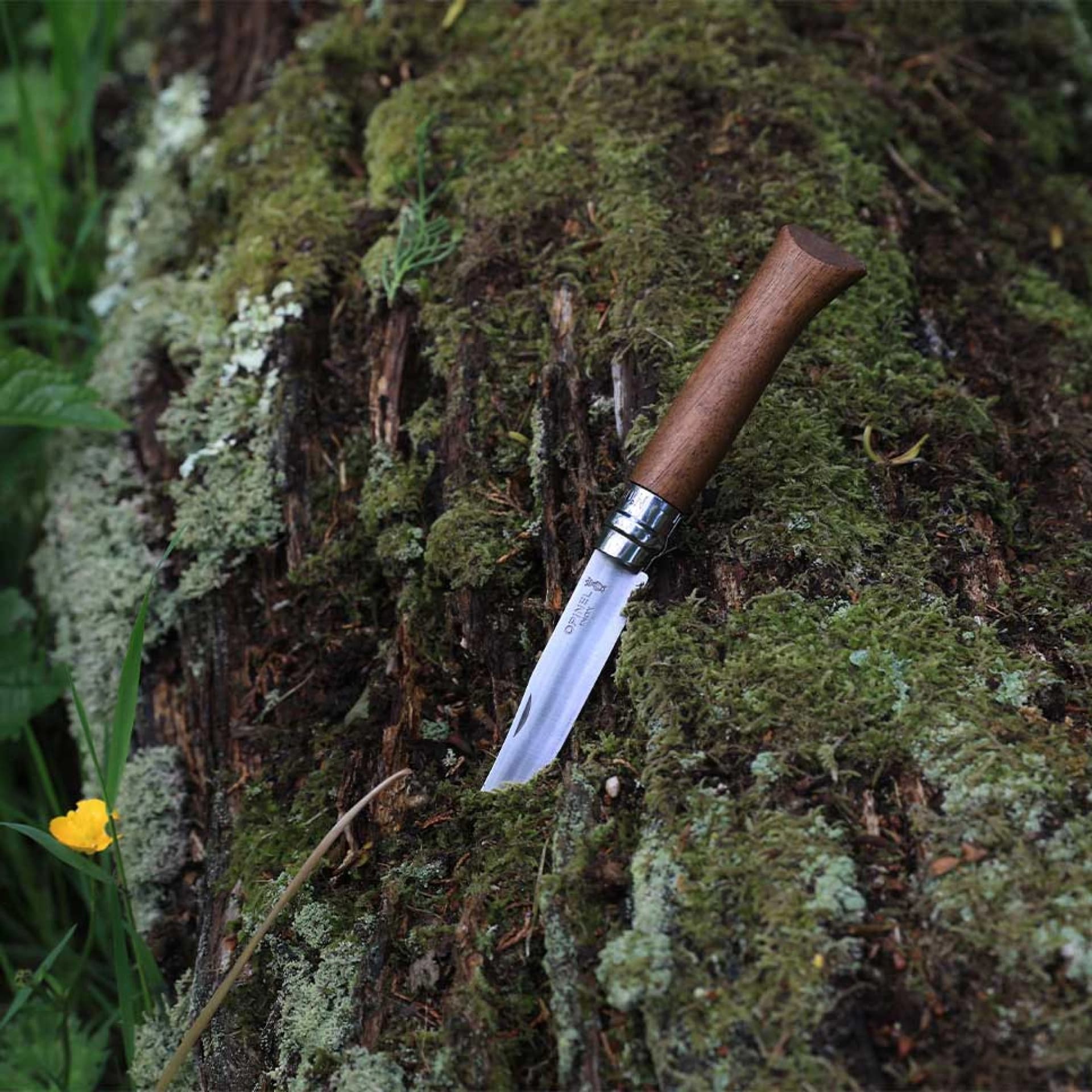 چاقو اپینل 08 استنلس – چوب گردو Opinel No.08 Stainless Steel Folding Knife | Walnut wood — تصویر ۲