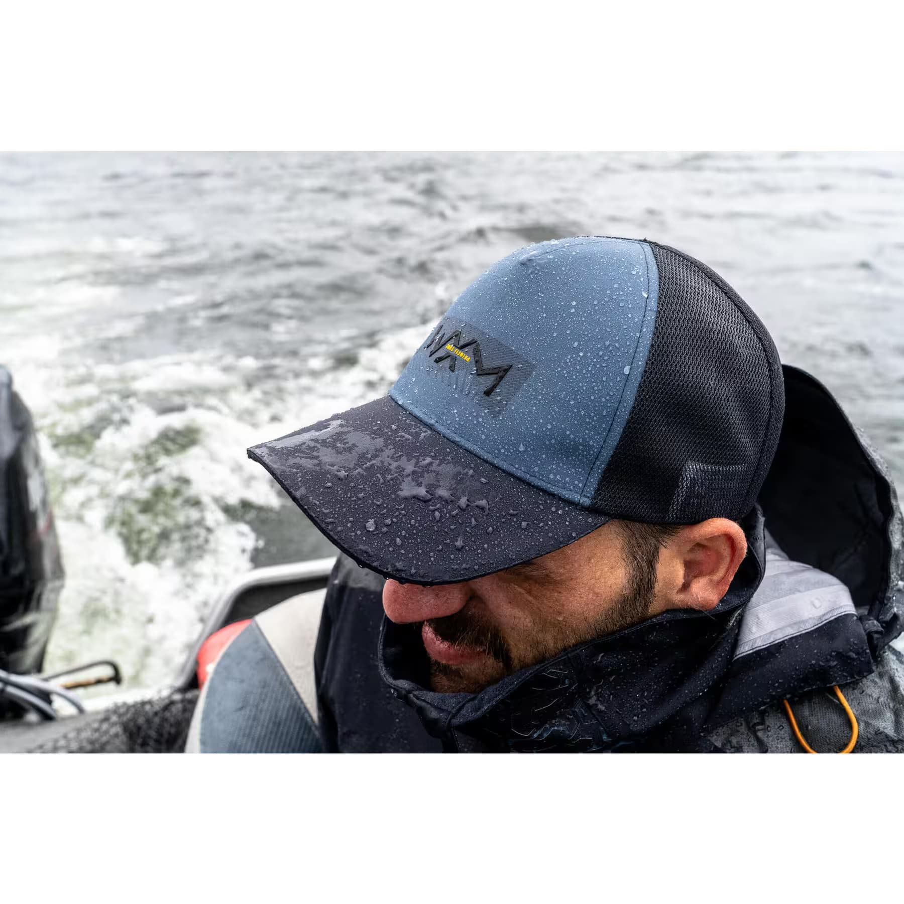 کلاه ماهیگیری کاپرلن – دکتلون Caperlan Waterproof Fishing Hat – Blue / Gray – FC 900 WXM0 — تصویر ۲