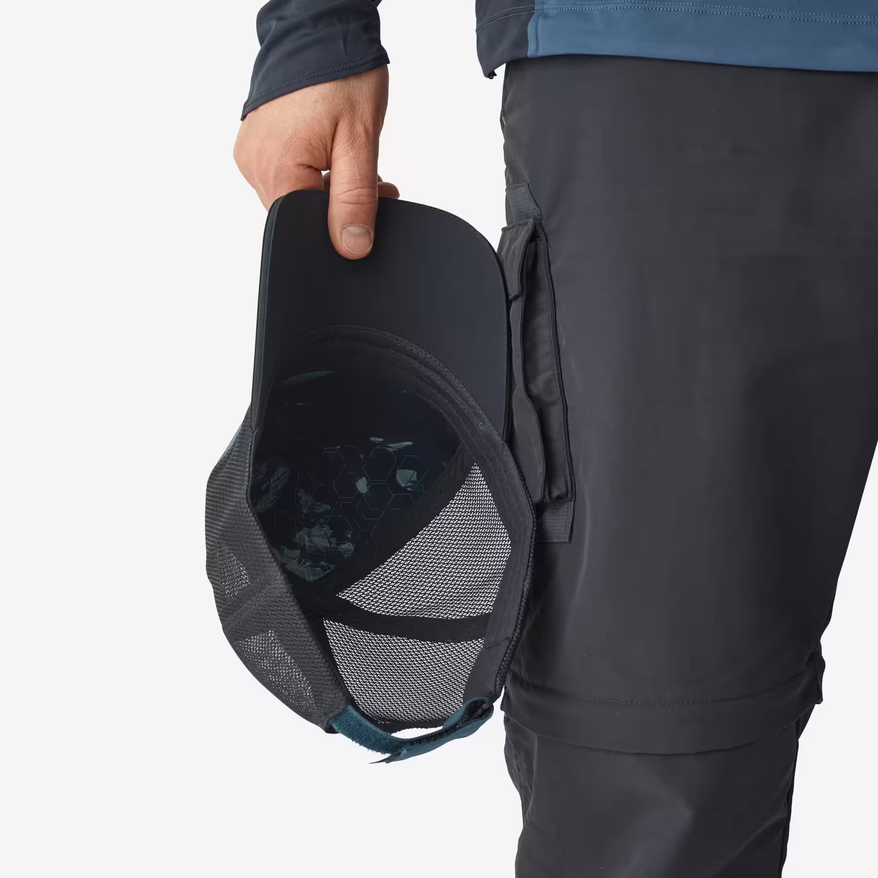 کلاه ماهیگیری کاپرلن – دکتلون Caperlan Waterproof Fishing Hat – Blue / Gray – FC 900 WXM0 — تصویر ۵
