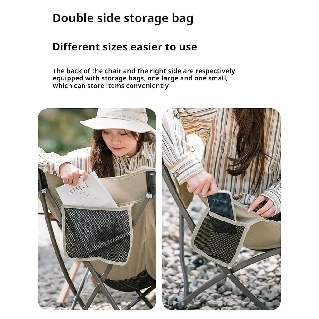 صندلی کمپینگ نیچرهایک Naturehike Stellaluna T02 moon chair – CNK2350JJ010 — تصویر ۶