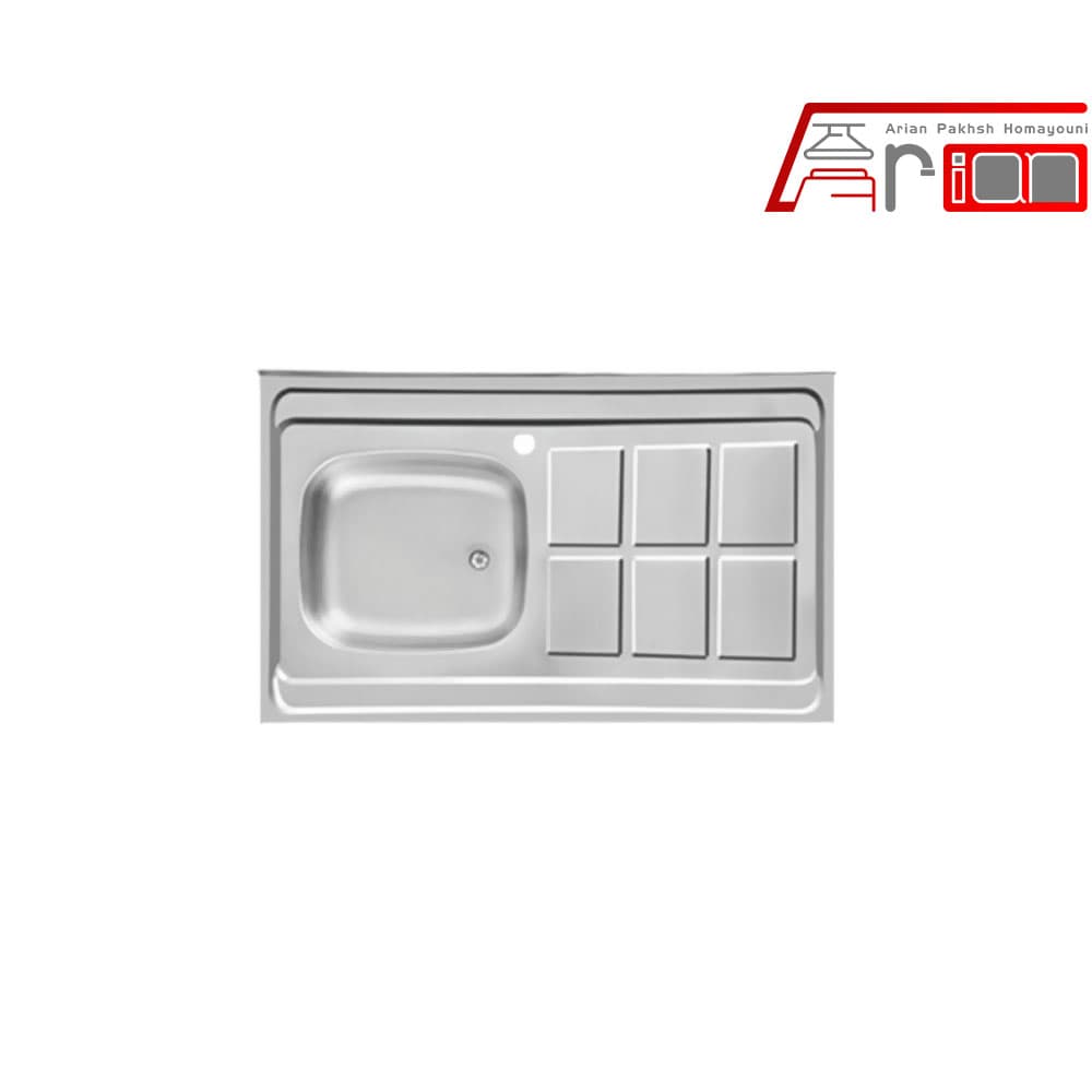 سینک ظرفشویی اخوان مدل 100*60-4CR روکار