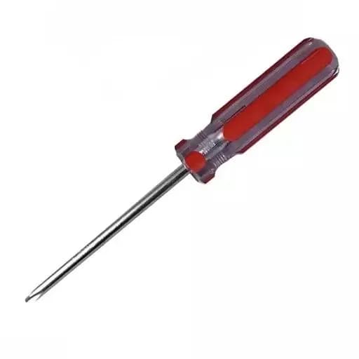 پیچ گوشتی چهارسو 75*3 دسته کریستالی