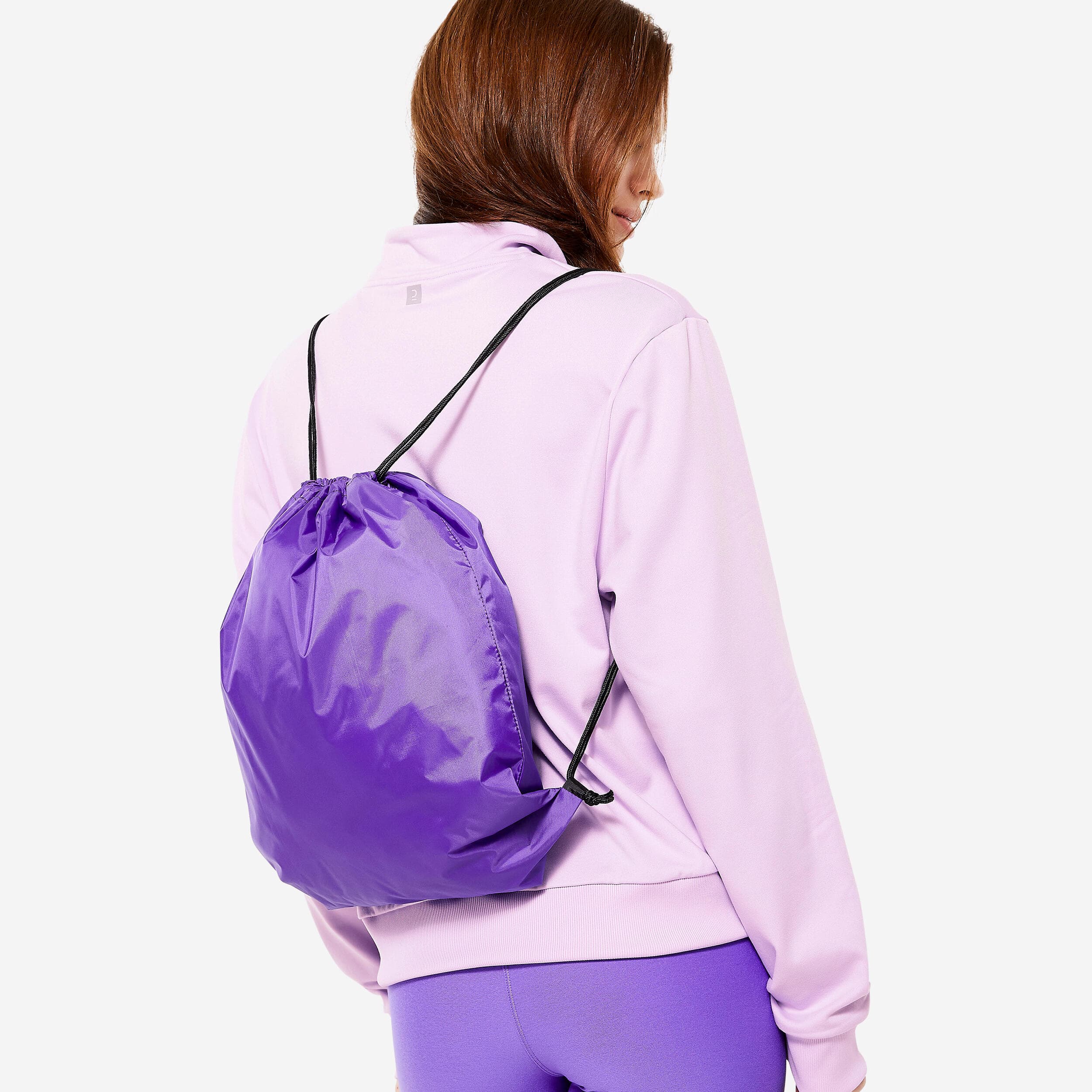 کیسه کفش دمیوس – کیف ورزشی دکتلون Domyos Foldable Purple Sneaker Bag – Fitness — تصویر ۴