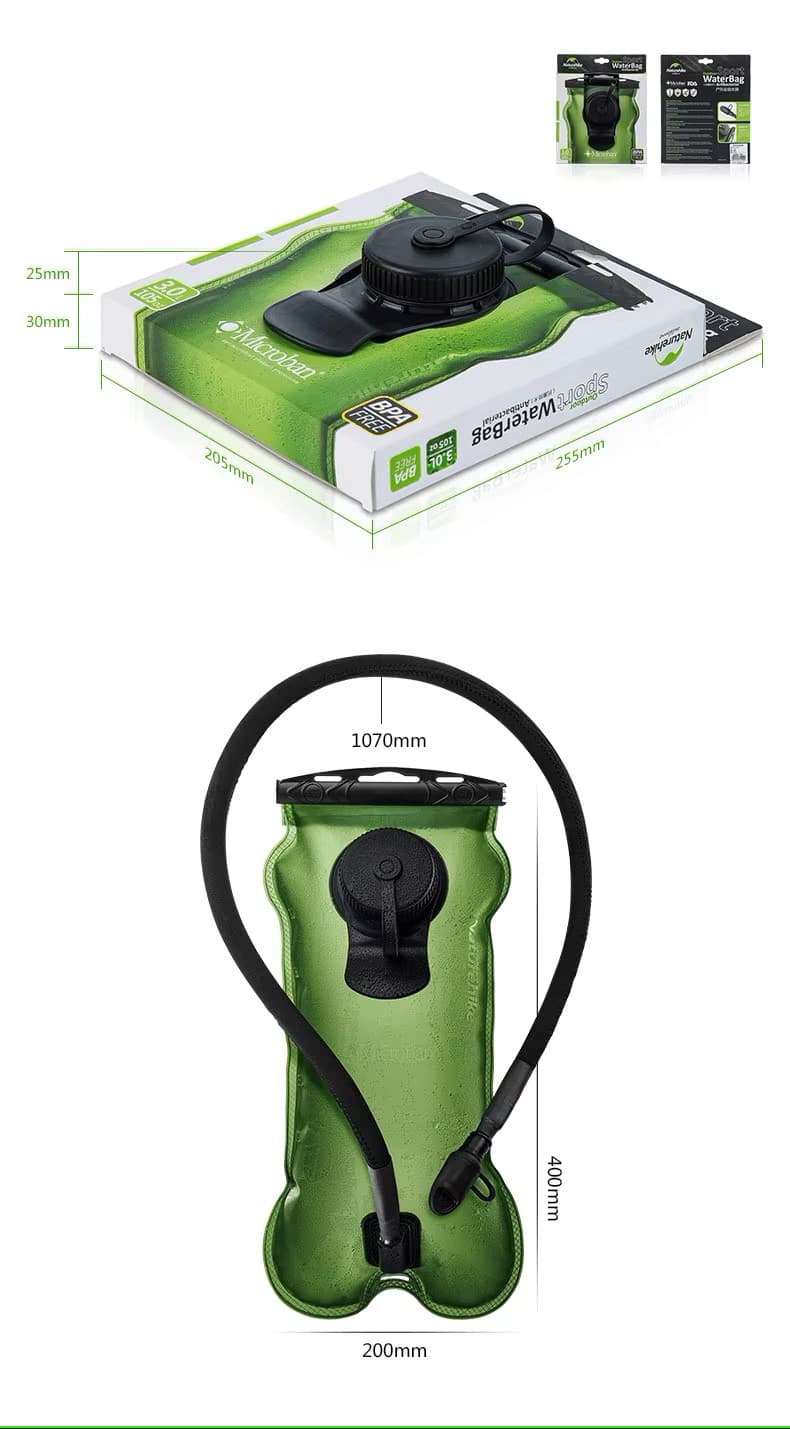 کمل بک نیچرهایک – کیسه آب آنتی باکتریال 3 لیتری NatureHike 3 Liter Peva Drink-water Container – Hydration Bag – NH30Y030-D — تصویر ۷