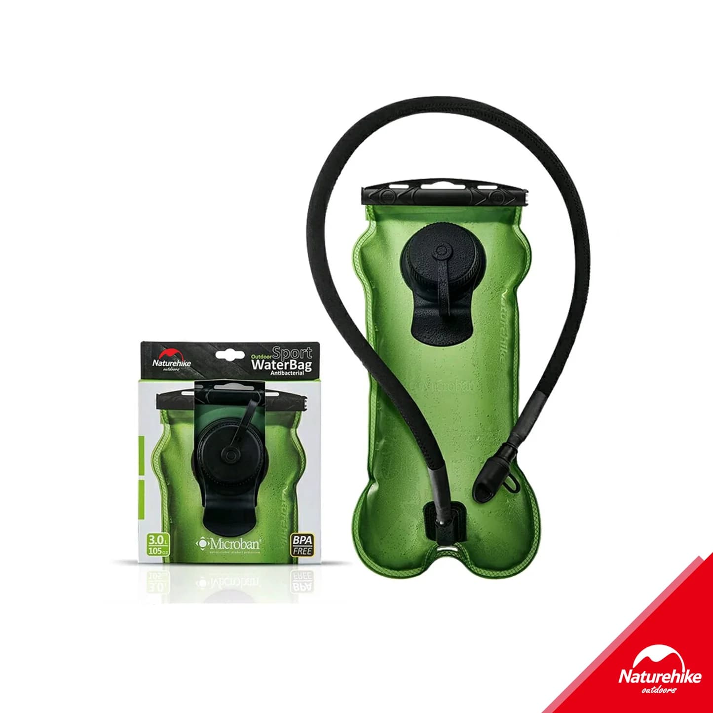 کمل بک نیچرهایک – کیسه آب آنتی باکتریال 3 لیتری NatureHike 3 Liter Peva Drink-water Container – Hydration Bag – NH30Y030-D — تصویر ۵