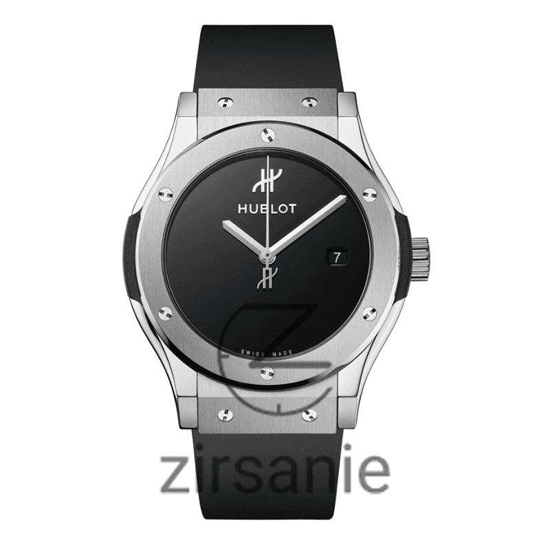 ساعت مچی مردانه هابلوت صفحه مهندسی Hublot Magic Matt Black Silver