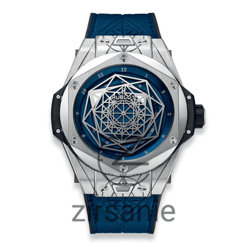 ساعت مچی مردانه هابلوت عنکبوتی Hublot Spider Blue Silver
