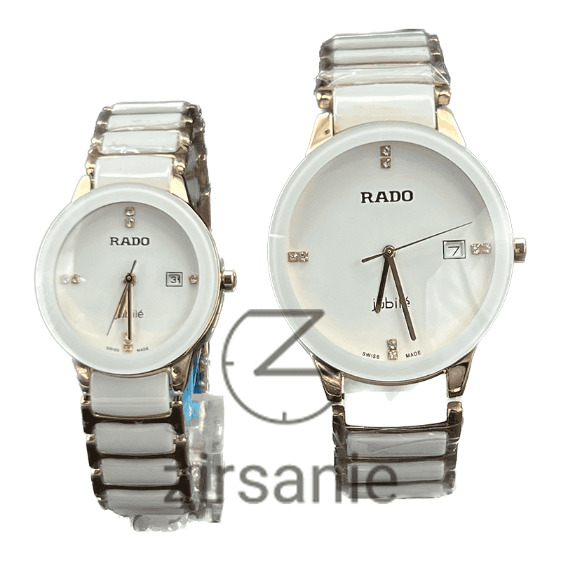 ساعت مچی رادو سرامیکی (تکی و ست) Rado Ceramica White Rosegold