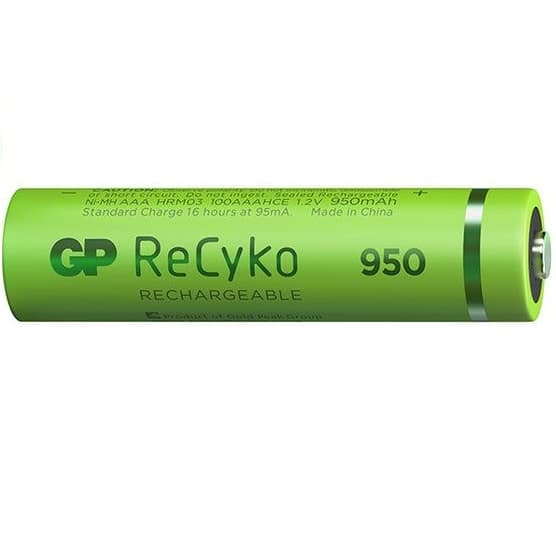 پک ۲ تایی باتری نیم قلمی شارژی GP-950MA — تصویر ۲