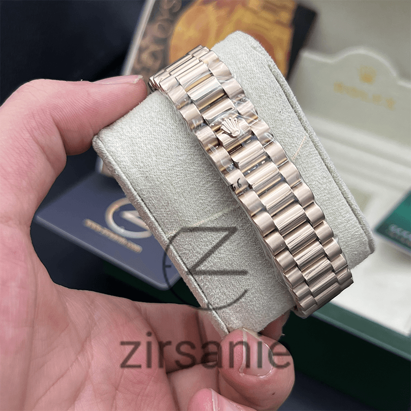 ساعت مچی مردانه رولکس دی دیت Rolex Day Date Golden Black — تصویر ۷