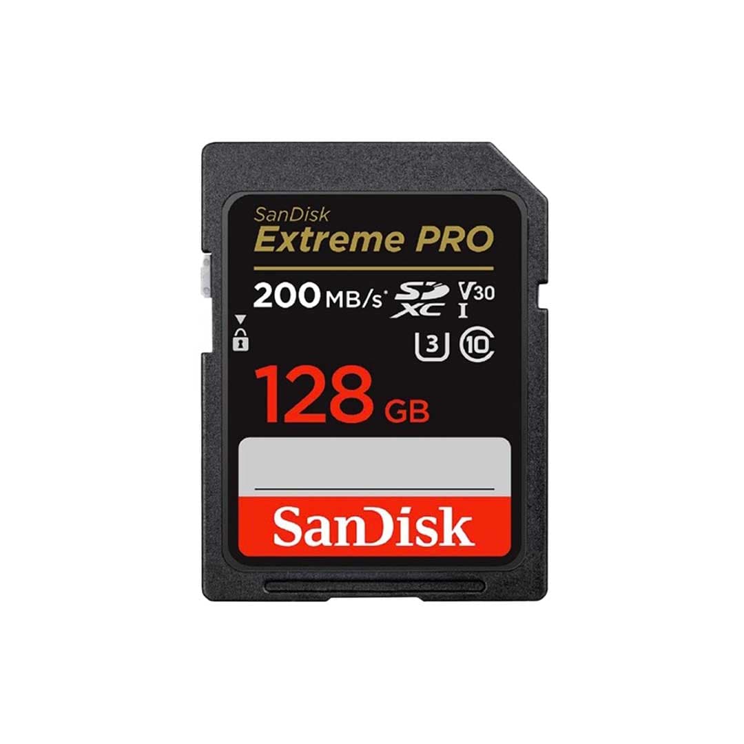 کارت حافظه SDXC سن دیسک مدل Extreme Pro V30 سرعت 200mbps ظرفیت 128 گیگابایت