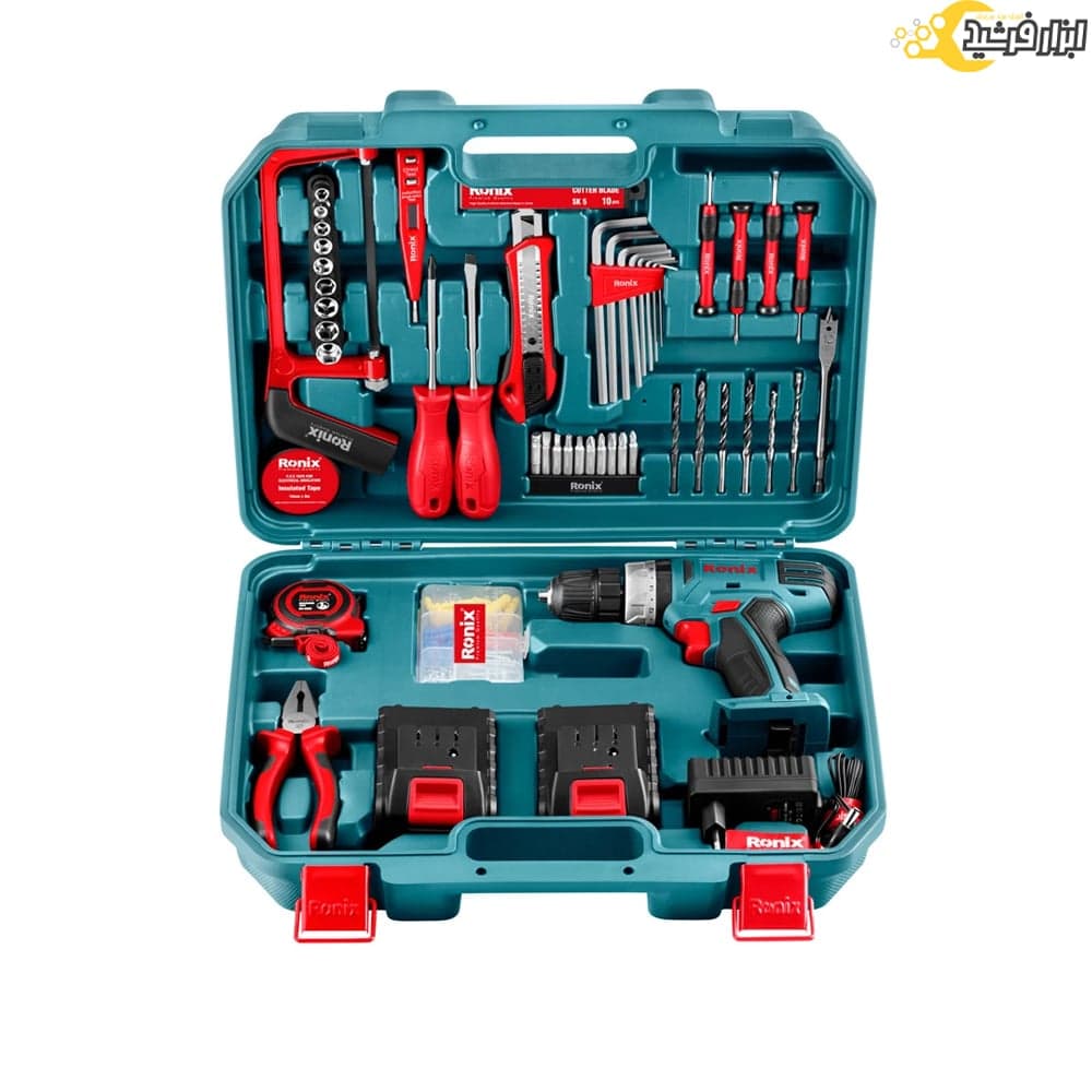 کیت دریل شارژی 18 ولت رونیکس مدل RS-8018