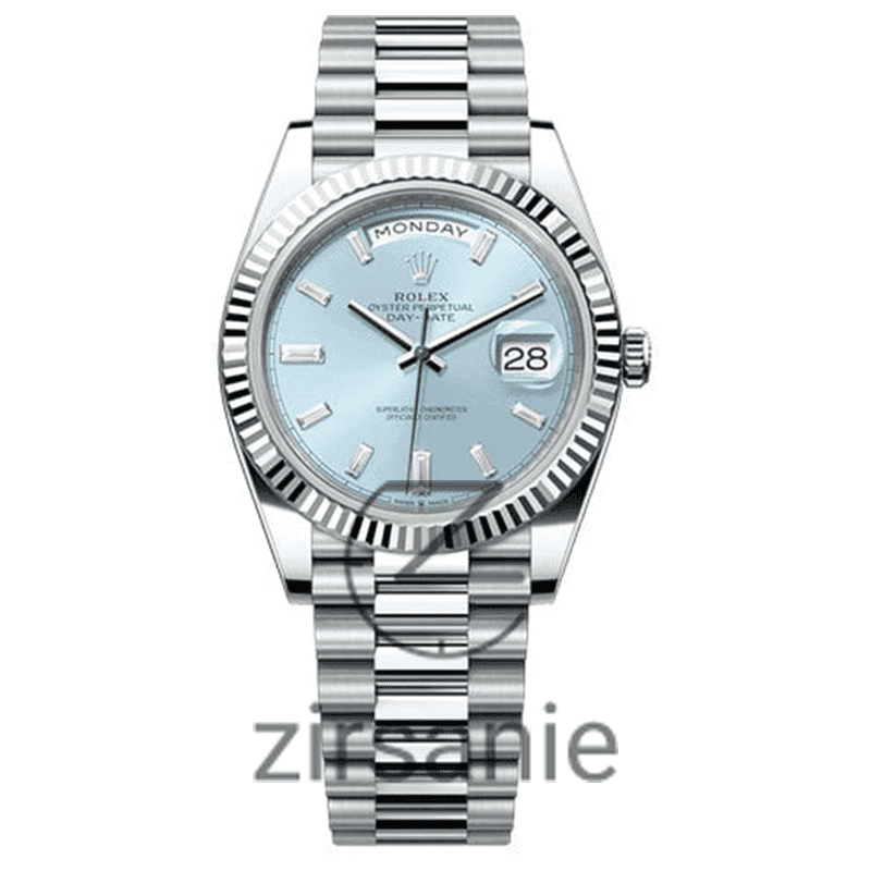 ساعت مچی مردانه رولکس دی دیت Rolex Day Date Silver Tiffany Line Index