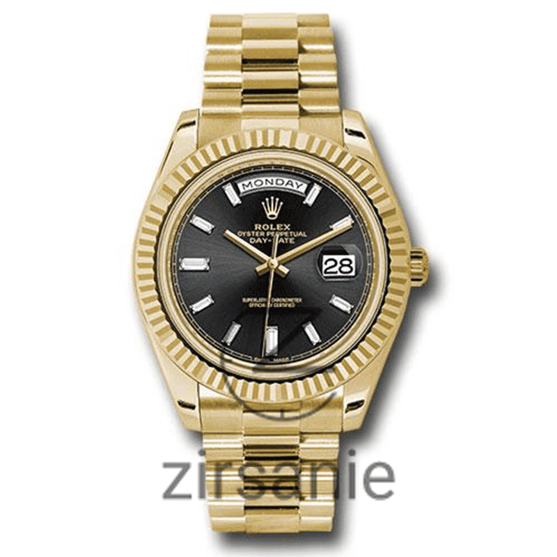 ساعت مچی مردانه رولکس دی دیت Rolex Day Date Golden Black Line Index