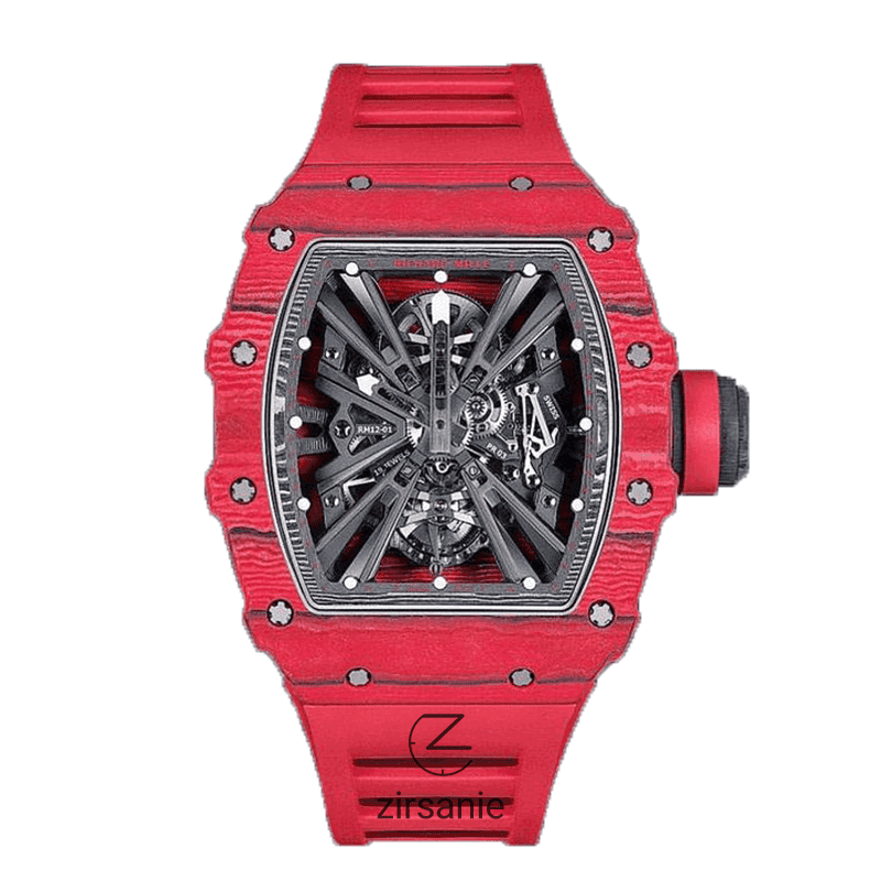 ساعت مچی مردانه ریچارد میل صفحه شفاف مدل Richard Mille Tourbillon RM12-01 Black — تصویر ۴