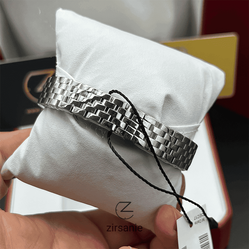 ساعت مچی زنانه کارتیر صفحه مهندسی Cartier Panthere Sunray Plum Silver Gray — تصویر ۴