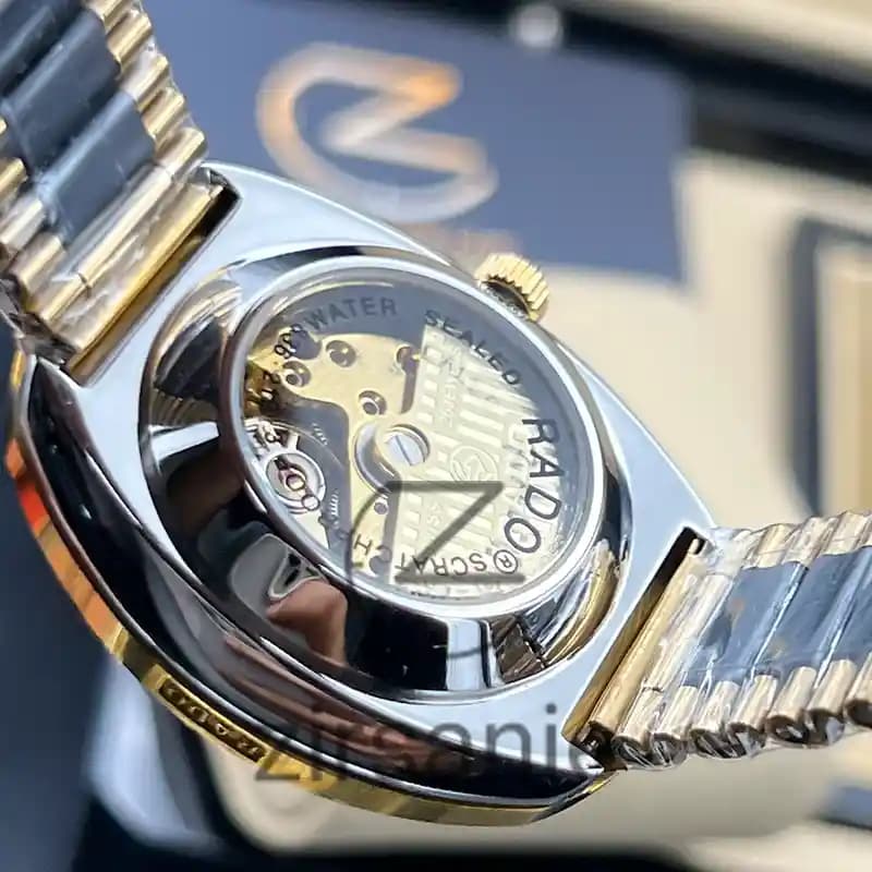 ساعت مچی مردانه رادو تخم مرغی Rado Diastar Golden Black — تصویر ۷