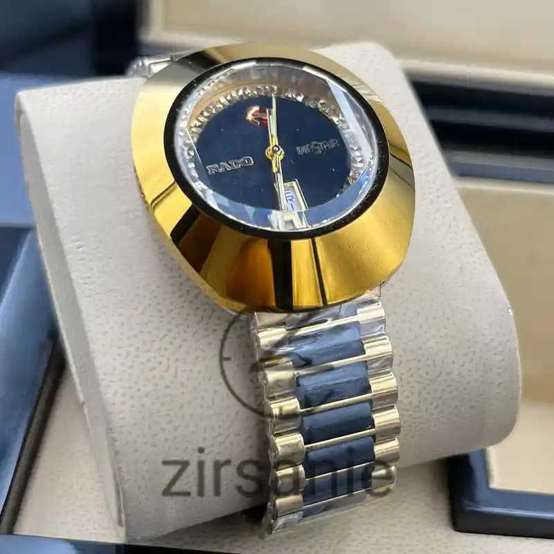 ساعت مچی مردانه رادو تخم مرغی Rado Diastar Golden Black — تصویر ۲