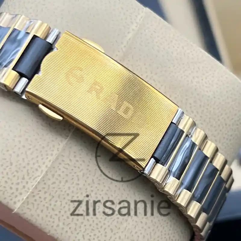 ساعت مچی مردانه رادو تخم مرغی Rado Diastar Golden Black — تصویر ۵