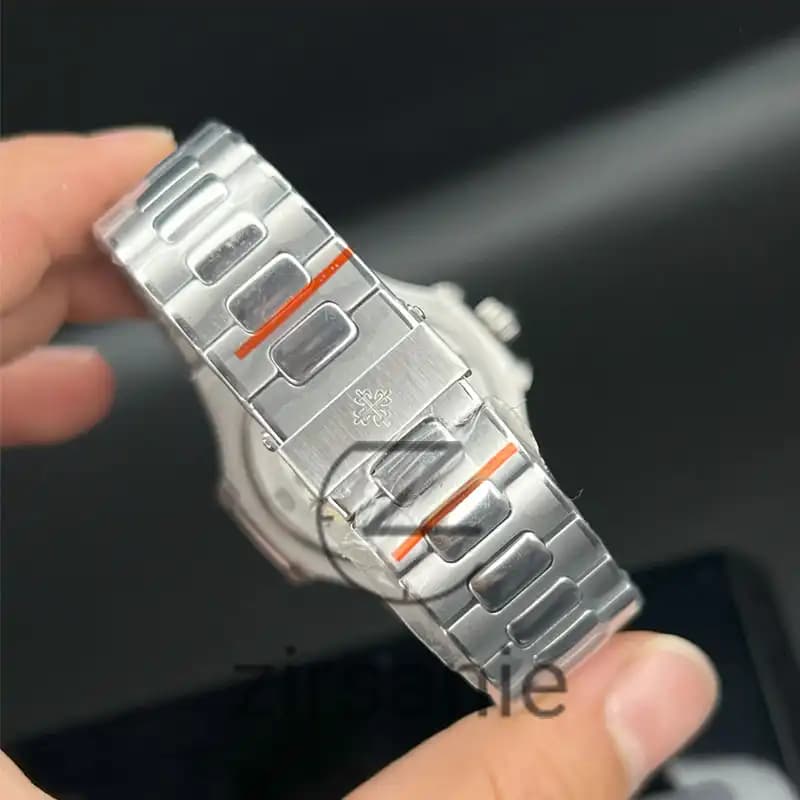 ساعت مچی مردانه پتک فیلیپ دو تقویم Patek Philippe Two Automatic Calendars Silver Black — تصویر ۲