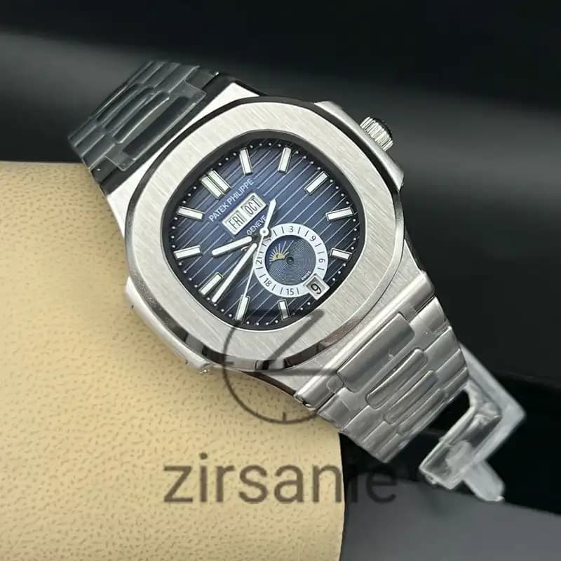 ساعت مچی مردانه پتک فیلیپ اتوماتیک Patek Philippe Steel Blue — تصویر ۴