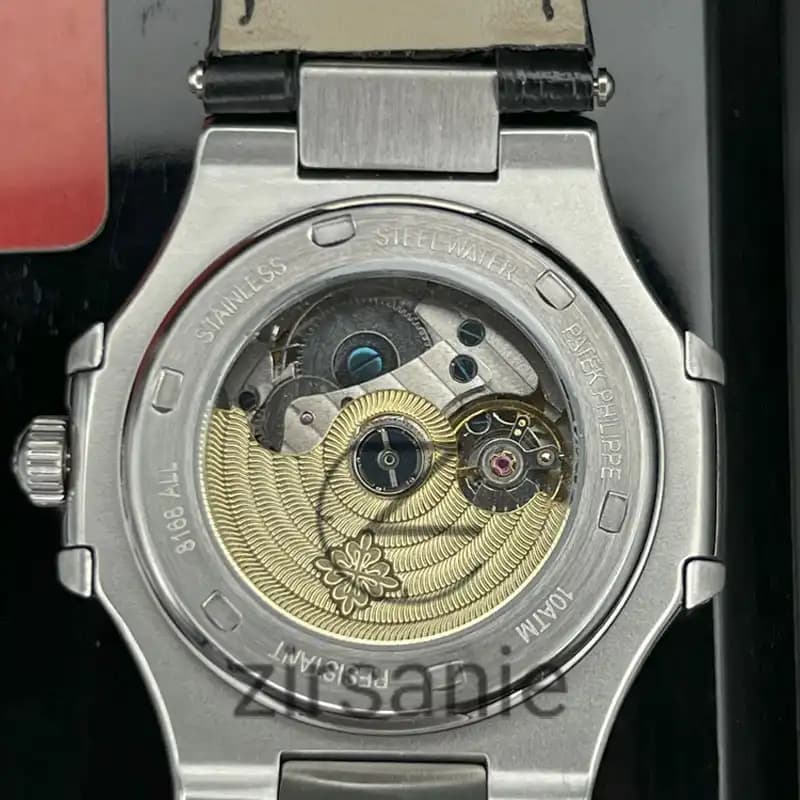 ساعت مچی مردانه پتک فیلیپ دو تقویم اتوماتیک Patek Philippe Two Automatic Calendars Black — تصویر ۹