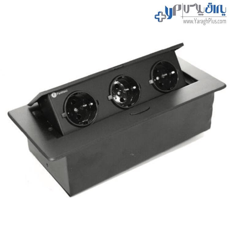 پریز توکار کابینت با دکمه تاچ مکانیکی فانتونی N332 – N333 — تصویر ۲