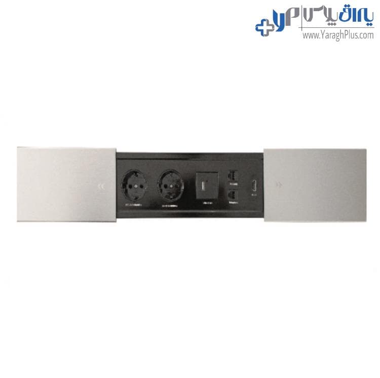 پریز توکار کشویی دو طرفه مدل اسلیم پلاس فانتونی N322 – N323 — تصویر ۳