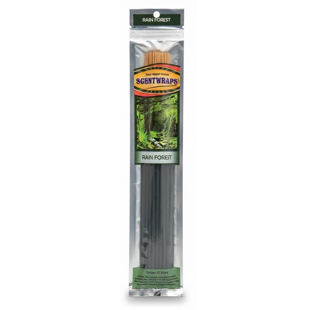 عود دستساز همِ رایحه جنگل بارونی Hem SGENTWRAPS Rain Forest بسته 12 عددی
