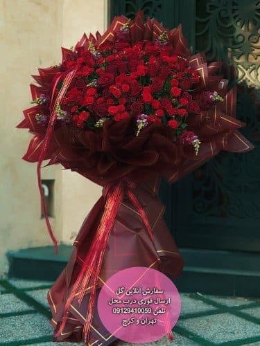 سفارش گل همراه با کیک تولد لاکچری ساده