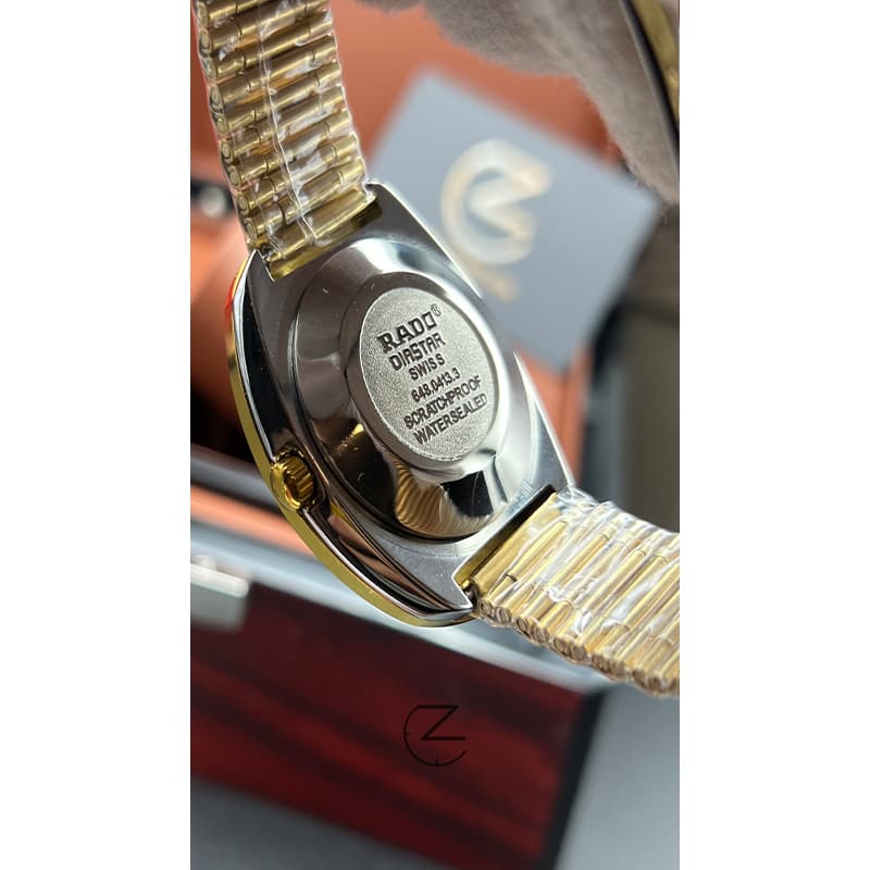ساعت مچی مردانه رادو تخم مرغی Rado Diastar Full Gold — تصویر ۳