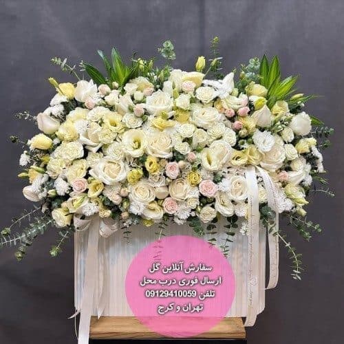 سفارش گل همراه با کیک تولد ۶ کیلویی