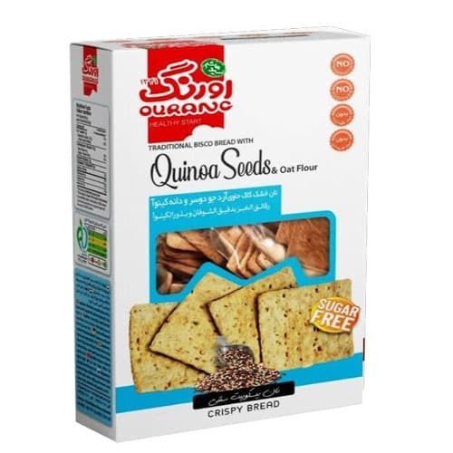 نان بیسکوئیت با دانه کینوا 150گرم