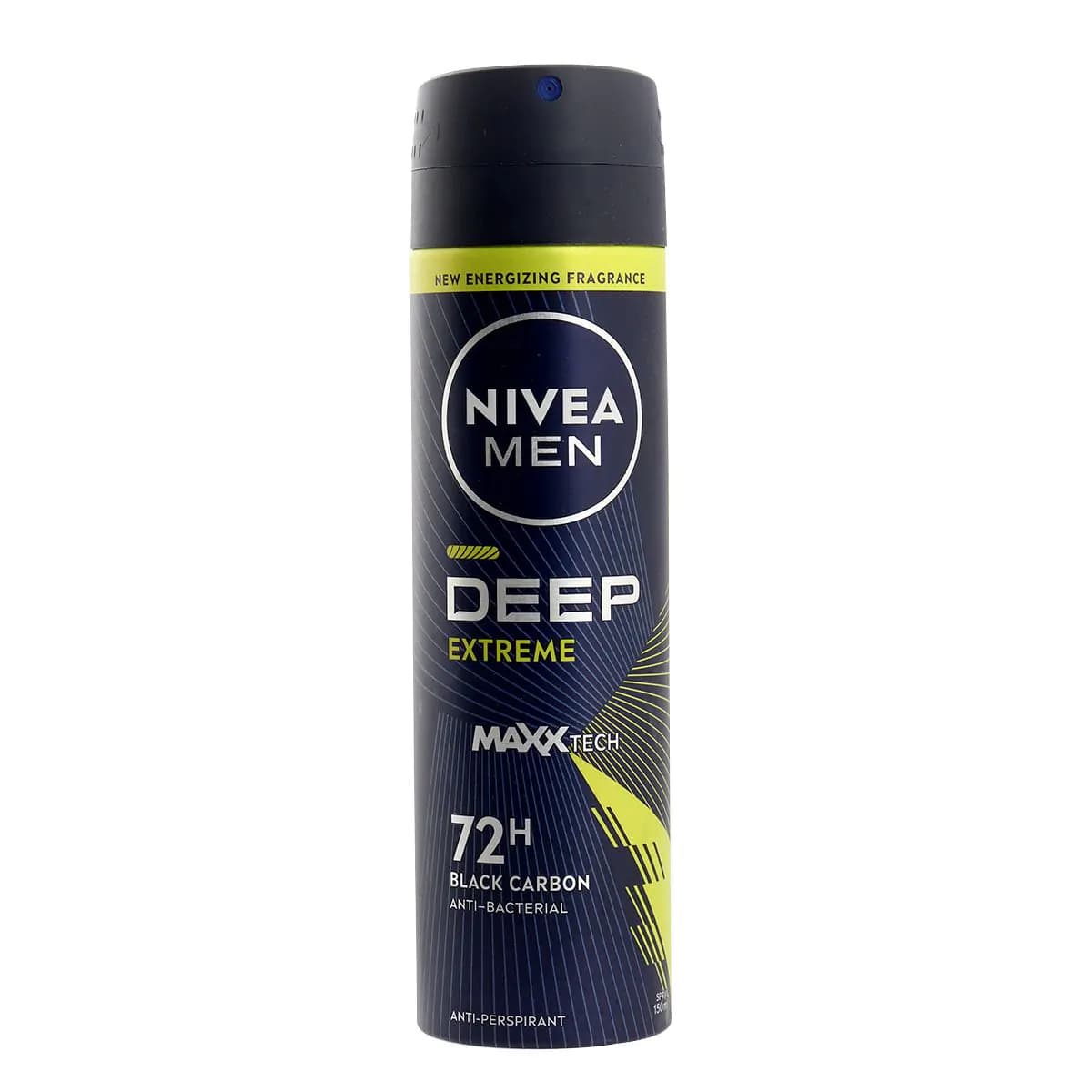 اسپری ضد تعریق آقایان نیوآ Nivea Men Deep Extreme حجم 150 میل