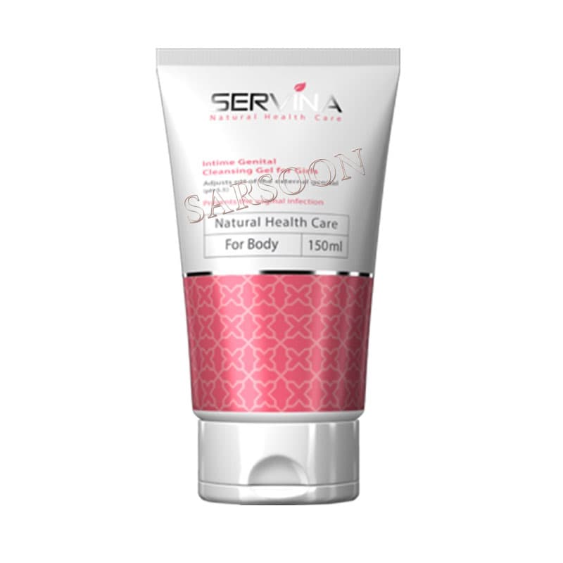 ژل بهداشتی دوشیزگان سروینا ۱۵۰ میلی لیتر Servina Intimate Genital Cleansing Gel For Girls 150 ml
