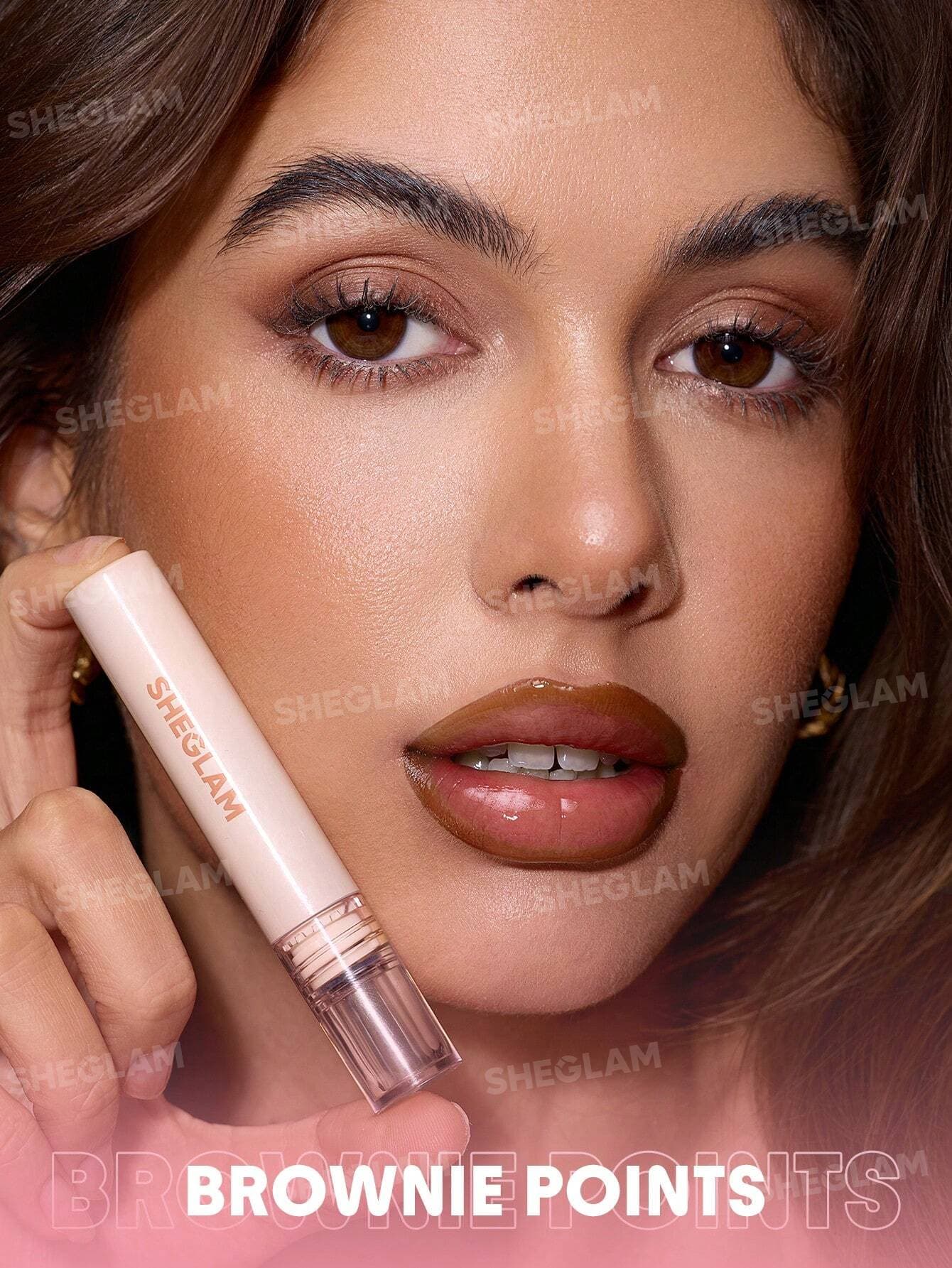 خط لب پیل آف فال این لاین شیگلم sheglam رنگ Brownie Points — تصویر ۳