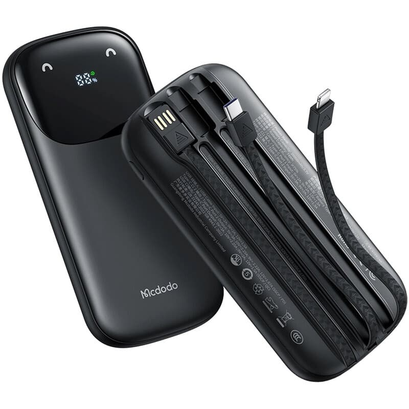 پاور بانک فست شارژ مک دودو EmoPower MC-852 QC PD 22.5W ظرفیت 10000 میلی آمپر ساعت — تصویر ۴