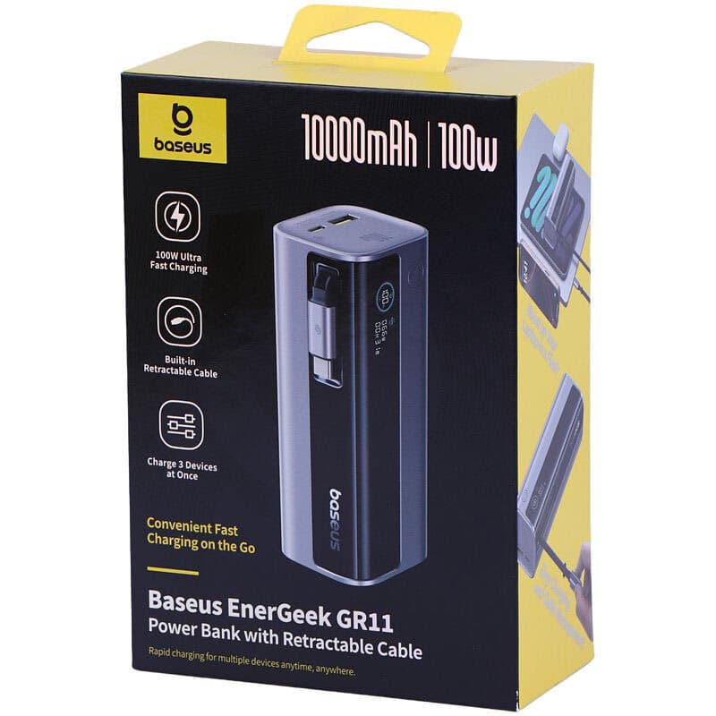 پاور بانک فست شارژ باسئوس EnerGeek GR11 PPCJB-10A0 E0027A01 PD 100W ظرفیت 10000 میلی آمپر ساعت — تصویر ۷