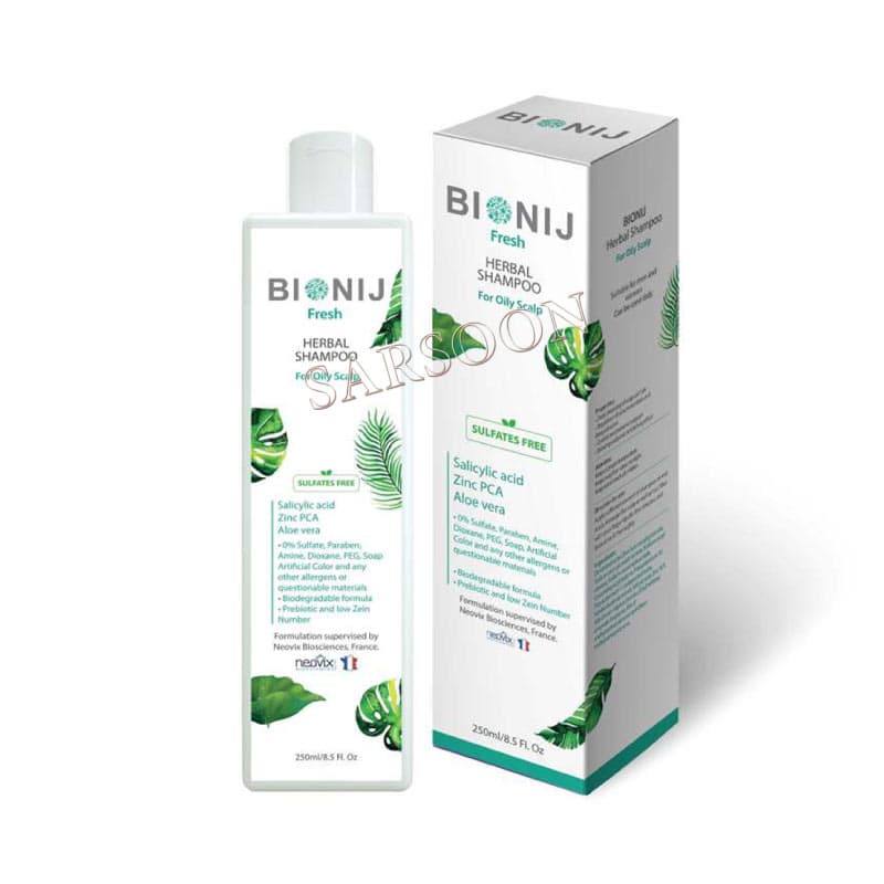 شامپو مخصوص مو چرب مدل Fresh حجم 250 میل بیونیج Bionij Fresh Shampoo 250 ml