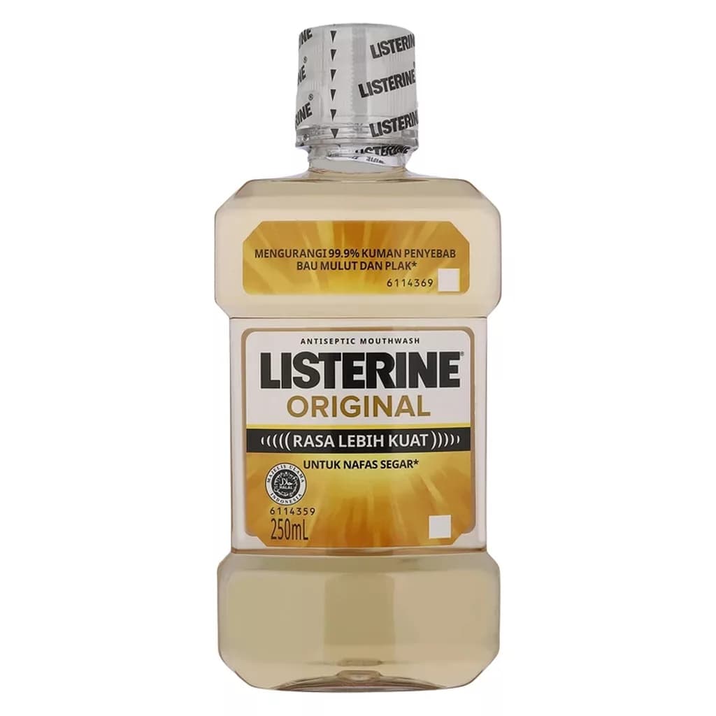 دهان‌ شویه اوریجینال ضد پلاک و ضد باکتری لیسترین Listerine Original حجم 250 میل — تصویر ۳
