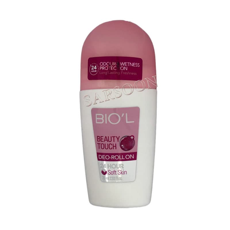 مام رول ضد تعریق زنانه بیول مدل بیوتی تاچ 75 میل Biol Beauty Touch Deo Roll-On For Women 75ml