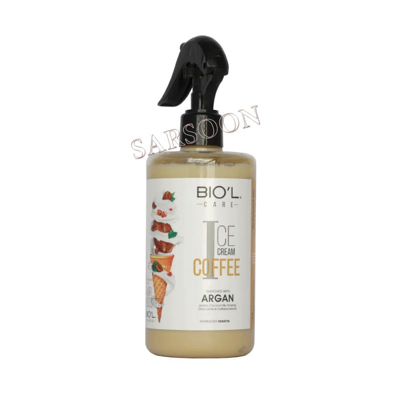لوسیون مو بستنی نسکافه ای بیول بدون آبکشی ۴۰۰ میلی لیتر Biol Nescafe Ice Cream Hair Lotion
