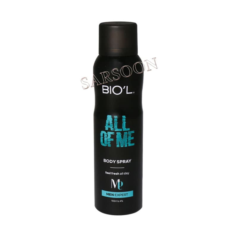 اسپری بدن مردانه بیول مدل All Of Me حجم 150 میلی لیتر Biol All Of Me Body Spray For Men