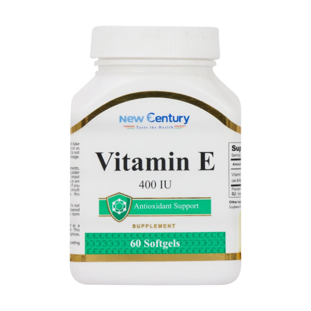 سافت ژل ویتامین E ۴۰۰ واحد نیوسنتری ۶۰ عدد New Century Vitamin E ۴۰۰ IU ۶۰ Softgels